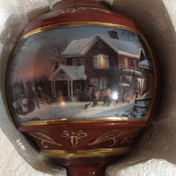 💥CHARITY SALE Terry Redlin Vintage Bradford Exchange Christmas Baubles - Picture 4 of 14